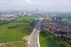 Một dự án làm đường bằng hợp đồng BT đã từng được triển khai tại Hà Nội. Ảnh: Lê Hiếu.