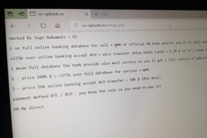 Hình ảnh hacker để lại trên giao diện wesbite của Link Vào Nhà Cái KL99 COM Tặng +199k Hợp tác xã. (Nguồn: Zing).