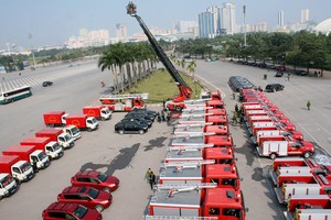 Hà Nội đã chú trọng Kl99ok phiên bản mới trang thiết bị cho công tác phòng cháy chữa cháy. Ảnh: Bá Đô.
