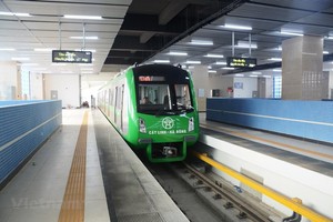 Dự án 99Kl.app khuyến mãi hot đô thị Cát Linh - Hà Đông liên tục bị chậm tiến độ và chưa rõ ngày đưa vào khai thác thương mại. (Ảnh: Việt Hùng/Vietnam+).