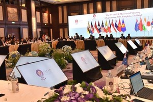Quang cảnh Hội nghị Bộ trưởng RCEP lần thứ 7. (Ảnh: TTXVN phát).