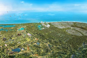 Phối cảnh quy hoạch tổng thể Safari Hồ Tràm.
