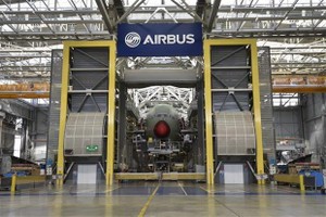 Máy bay A380 của Airbus được Kl994 nhà cái bóng đá world cup tại nhà máy ở Blagnac, miền nam nước Pháp, ngày 21/3/2018. (Nguồn: AFP/TTXVN).