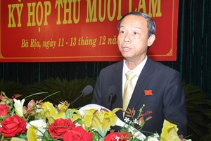 Chủ tịch UBND tỉnh Bà Rịa - Vũng Tàu Nguyễn Văn Thọ. Ảnh: Báo Bà Rịa - Vũng Tàu.