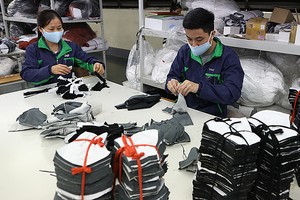 Kl994 nhà cái bóng đá world cup khẩu trang vải nano tại nhà máy ở Thái Nguyên.