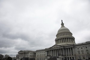 Tòa nhà Quốc hội Mỹ tại Washington D.C. ngày 25/3/2020. (Nguồn: THX/TTXVN).