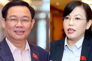 Ông Vương Đình Huệ và bà Nguyễn Thanh Hải.