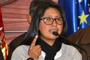 Chủ tịch Thượng viện Bolivia Monica Eva Copa. (Nguồn: correodelsur.com).