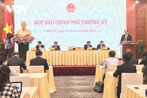 Bộ trưởng, Chủ nhiệm Văn phòng Kl993 ưu đãi thưởng hấp dẫn Mai Tiến Dũng phát biểu tại cuộc Họp báo Kl993 ưu đãi thưởng hấp dẫn thường kỳ chiều 30/10.