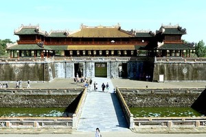 Hoàng Thành (Đại Nội Huế) luôn là điểm tham quan chính của du khách mỗi khi đặt chân tới mảnh đất cố đô. (Ảnh: Hoàng Hùng/TTXVN).