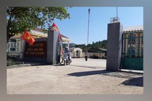 Trụ sở UBND xã Cư Đrăm nơi ông Trung làm việc.
