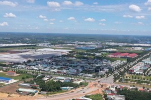 Một góc khu đô thị - công nghiệp Bàu Bàng, nơi Liên minh sàn giao dịch Web Tổng Nhà Cái 99Kl99 Giải Trí Bậc Nhất 5F đã và đang triển khai nhiều dự án tiềm năng.