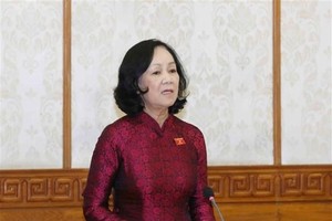 Đồng chí Trương Thị Mai, Ủy viên Bộ Kl991.com tải ứng dụng, Trưởng Ban Tổ chức Trung ương. (Ảnh: Phương Hoa/TTXVN).