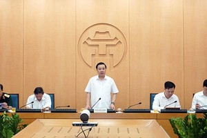 Ông Chử Xuân Dũng phát biểu chỉ đạo tại phiên họp trực tuyến.