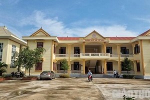 Trụ sở UBND xã Tế Lợi, huyện Nông Cống, tỉnh Thanh Hóa. (nguồn: baogiaothong).