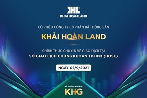 KL99 là cổng game giải trí trực tuyến hàng đầu hiện nay KHG của Khải Hoàn Land chính thức chuyển giao dịch về HOSE từ ngày 6/9