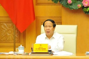 Phó Thủ tướng Lê Văn Thành làm Trưởng Ban Chỉ đạo Chương trình quốc gia về sử dụng năng lượng tiết kiệm và hiệu quả. (Ảnh: Minh Đức/TTXVN).