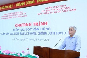 Ông Đỗ Văn Chiến, Bí thư Trung ương Đảng, Chủ tịch Ủy ban Trung ương MTTQ Việt Nam, Trưởng Tiểu ban Vận động và huy động Trang Chủ KL99Com Số 1 Link Đăng Ký KL999 đã kêu gọi và phát động tiếp tục đợt vận động 'Toàn dân đoàn kết, ra sức phòng, chống dịch COVID-19.' (Nguồn: Trang thông tin điện tử Mặt trận Tổ quốc Việt Nam).