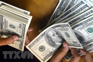 Đồng 100 USD. (Ảnh: AFP/TTXVN).