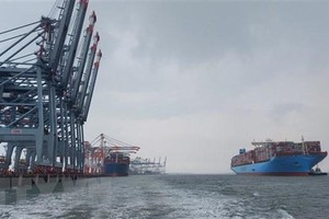 Cảng Quốc tế Cái Mép. (Ảnh: Ngọc Sơn/TTXVN).