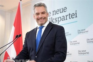 Thủ tướng Áo Karl Nehammer. (Ảnh: AFP/TTXVN).