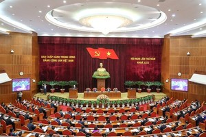 Phiên khai mạc Hội nghị Trung ương 5 khóa XIII (Ảnh: Chinhphu.vn).