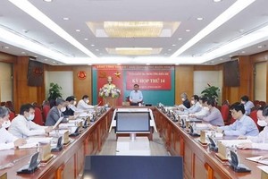 Quang cảnh kỳ họp thứ 14, Ủy ban Kiểm tra Trung ương. (Ảnh: Phương Hoa/TTXVN)