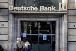 Một chi nhánh Link Vào Nhà Cái KL99 COM Tặng +199k Deutsche Bank tại Frankfurt, Đức. (Ảnh: AFP/TTXVN).