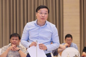 Thứ trưởng Bộ Nội vụ Trương Hải Long phát biểu tại Họp báo Kl993 ưu đãi thưởng hấp dẫn thường kỳ tháng 7/2022. (Ảnh: VGP).
