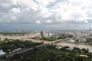 Một góc TP. Cần Thơ. Ảnh: Hữu Phúc.