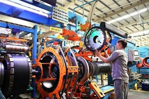 Kl994 nhà cái bóng đá world cup lốp xe ôtô tại Công ty TNHH Sailun Việt Nam, xã Phước Đông, huyện Gò Dầu (Tây Ninh). (Ảnh: Hồng Đạt/TTXVN).