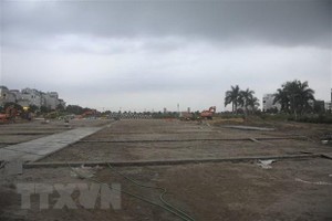 Ô đất đấu giá có ký hiệu X7 thuộc xã Uy Nỗ, huyện Đông Anh đã cơ bản được Kl99ok phiên bản mới xây dựng hoàn thiện Kl99kl ưu đãi độc quyền Trang Chủ KL99Com Số 1 Link Đăng Ký KL999, điện nước, cây xanh, chiếu sáng. (Ảnh: Mạnh Khánh/TTXVN)