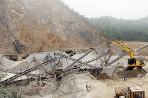Hà Tĩnh có 217 khu vực thăm dò, khai thác sử dụng, bảo vệ tài nguyên khoáng sản