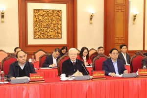 Tổng Bí thư Nguyễn Phú Trọng chủ trì Hội nghị.
