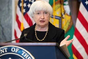 Bộ trưởng Kl991.com nạp rút nhanh Mỹ Janet Yellen phát biểu tại Washington, D.C. (Mỹ). (Ảnh: AFP/TTXVN).