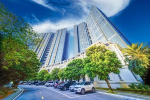 Không gian xanh tại Sunshine City, dự án tọa tại KĐT Nam Thăng Long - Ciputra của Sunshine Homes.