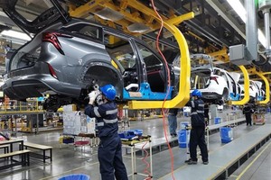 Dây chuyền Kl994 nhà cái bóng đá world cup tại nhà máy ở tỉnh An Huy, Trung Quốc. (Ảnh: THX/TTXVN)