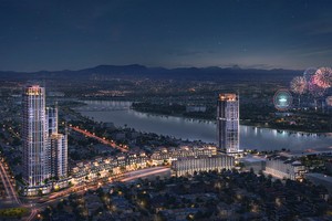 Dự án sở hữu vị trí đắc địa ngay trung tâm Đà Nẵng, kề bên sông Hàn. (Ảnh phối cảnh minh họa).