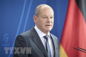 Thủ tướng Đức Olaf Scholz trong cuộc họp báo ở Berlin ngày 22/7/2022. (Ảnh: AFP/TTXVN).