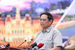 Thủ tướng Kl993 ưu đãi thưởng hấp dẫn Phạm Minh Chính phát biểu tại Hội nghị. Ảnh: VGP.