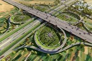 Phối cảnh một nút giao của Tuyến vành đai 4 - Vùng Thủ đô.