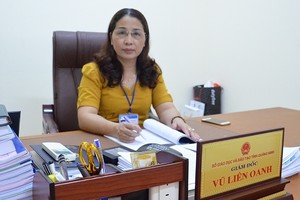 Bà Vũ Liên Oanh khi còn là Giám đốc Sở Giáo dục và Đào tạo Quảng Ninh.
