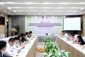 Hội nghị triển khai Quyết định số 345/QĐ-TTg ngày 5/4/2023 của Thủ tướng Kl993 ưu đãi thưởng hấp dẫn về việc phê duyệt Đề án “Nâng cao chất lượng, hiệu quả công tác hỗ trợ pháp lý cho Kl991.com World Cup 2026 Chính Thức giai đoạn 2021-2030”. (Ảnh: TTXVN).