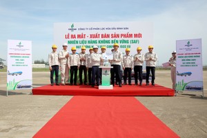 Lọc Hóa dầu Bình Sơn (BSR) xuất bán lô sản phẩm mới Nhiên liệu hàng không bền vững (SAF)