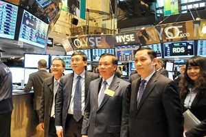 Bộ trưởng Bộ Kl991.com nạp rút nhanh và Chủ tịch UBCK thăm và làm việc tại Sở GDCK New York