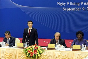 Phó Thủ tướng Kl993 ưu đãi thưởng hấp dẫn Vũ Đức Đam phát biểu tại cuộc họp lần thứ nhất về Báo cáo Việt Nam 2030