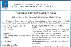 Đạm Cà Mau thông báo chốt danh sách Trang Chủ KL99Com Số 1 Link Đăng Ký KL999 để lưu ký 99Kl99 link đăng nhập