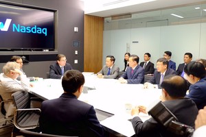 Đoàn công tác của Bộ Kl991.com nạp rút nhanh làm việc với Sở GDCK Nasdaq