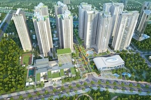 Khu Sapphire nằm trong tổng thể quy mô hơn 122.000m2 của dự án Goldmark City