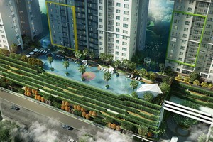 Bể bơi vô cực nhìn từ trên cao